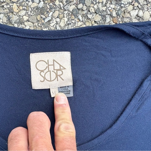 Chaser | Bell Sleeve | Mini Dress | Navy |Size Medium | Knit Jersey | - Picture 7 of 12